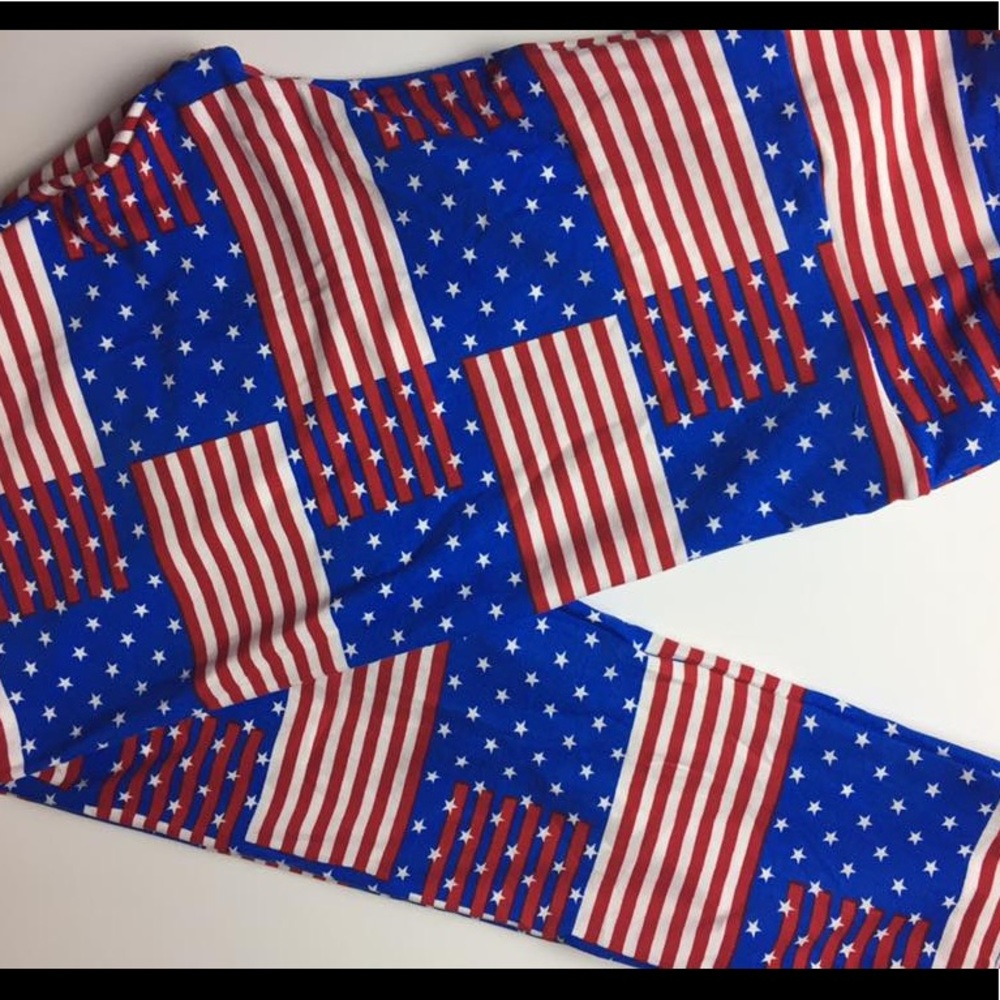 TC LuLaRoe Americana Leggings NWOT